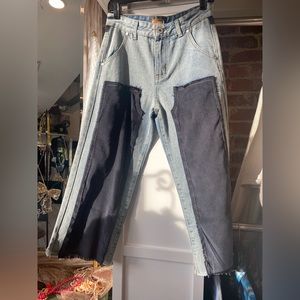 POL Crop Patch Jeans Size Small